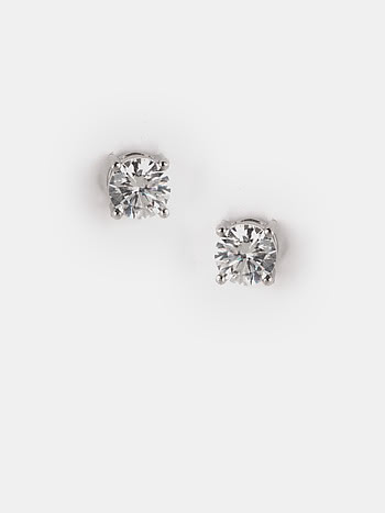 Light It Up Solitaire Earrings in 925 Silver