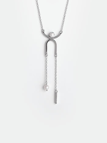 Slick Mode Necklace in 925 Silver