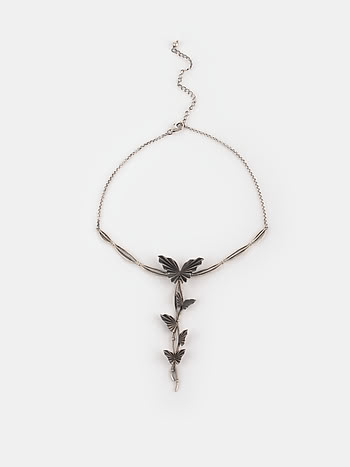 Oxidised Chasing My Unknown Limits Necklace in 925 Silver