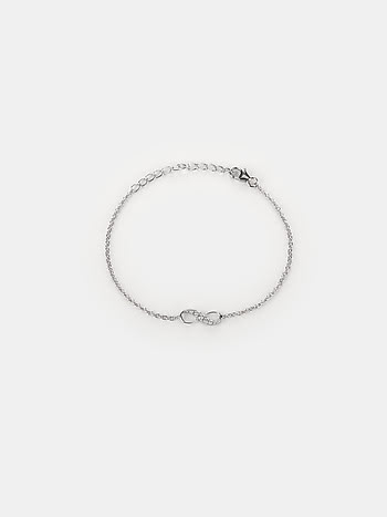 On the Loop Infinity Bracelet in 925 Silver