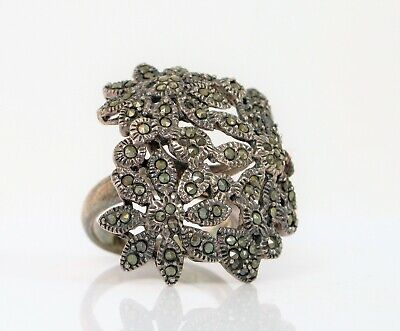 SILVER UNIQUE KALI DESIGN RING WITH 925 HALLMARK