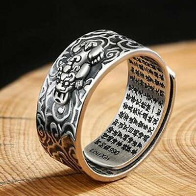 SILVER GANESH DESIGN RING 925 HALLMARK