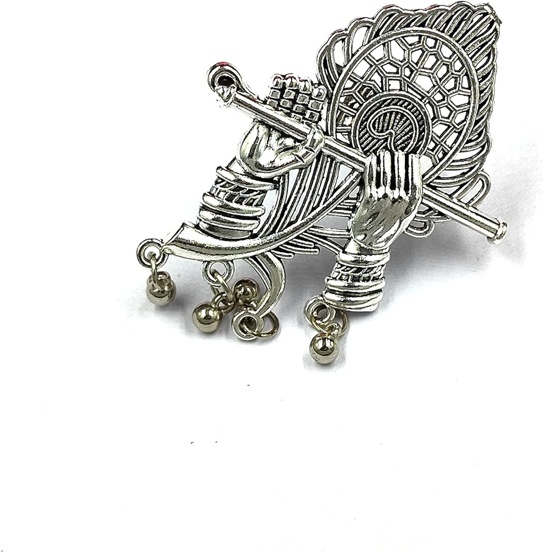 SILVER BANSURI STYLE RING 925 HALLMARK