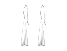 Silver Triangle Earrings