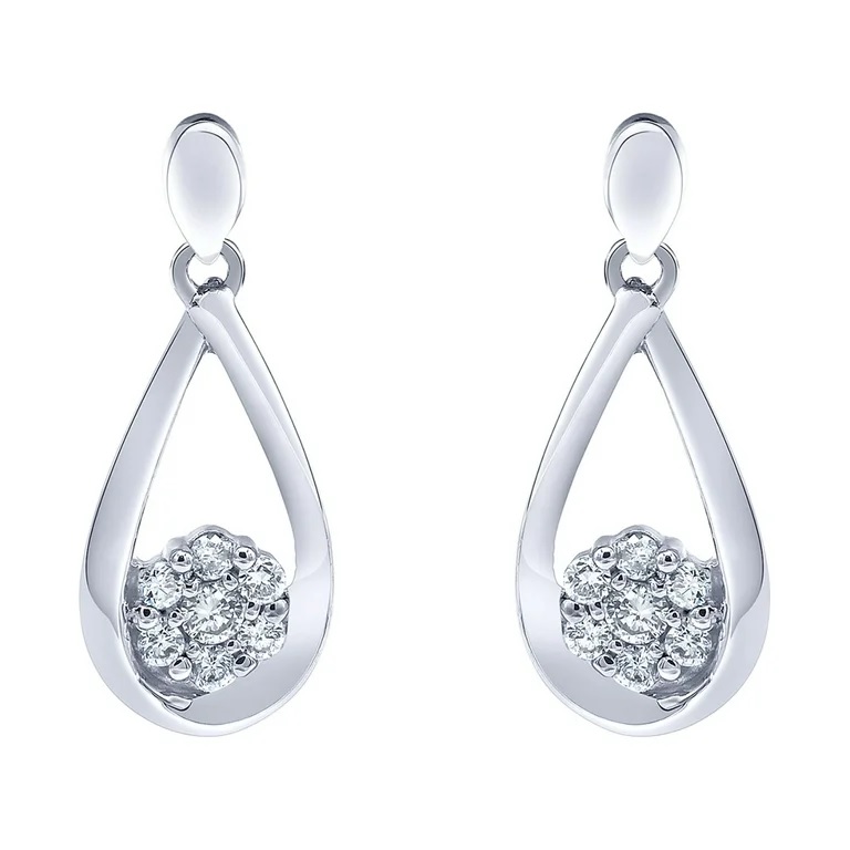 Tear Drop Earrings in Sterling Silver