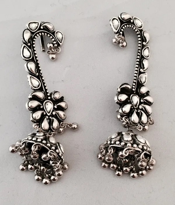 Gujarati Earring Cuff Set_01