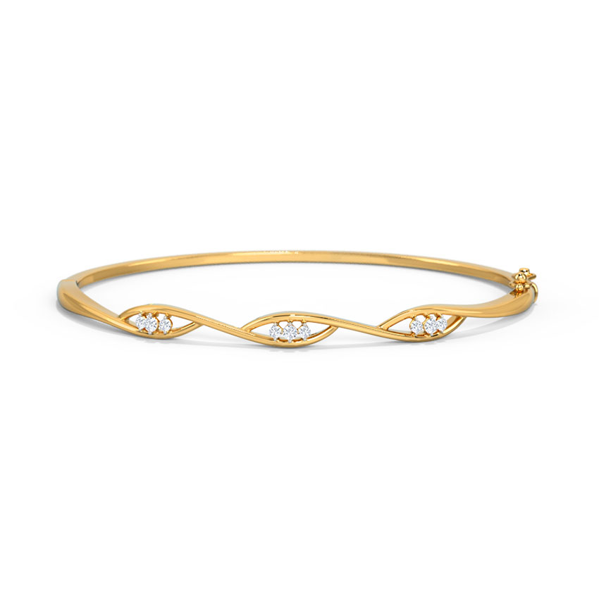Helix Gold Polished Silver Bracelet