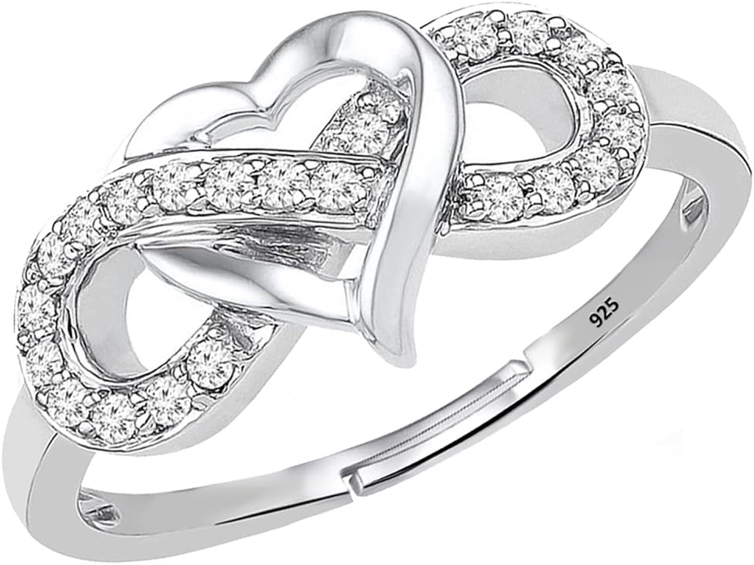 SILVER STONE RING WITH HALLMARK 925