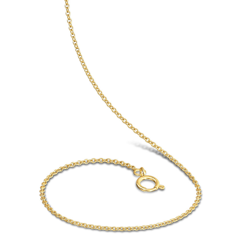 Silver Elegant Cable Gold Polished Chain
